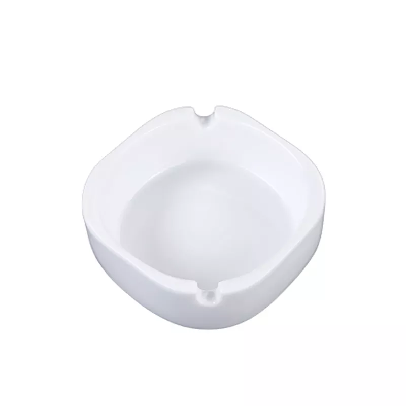 OEM Square Heat Resistant Porcelain Ashtray hot trend wholesale for luxury hotels and restaurants