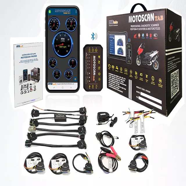 Motorcycles diagnostic tools -MOTOSCAN PHONE Used To Identify Fault, Repair Fault For Engine & ABS System, Auto Program Smart Ke