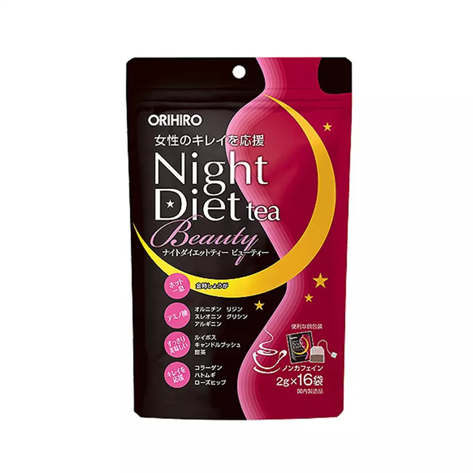 Premium Product Orihiro Night Tea Beauty Weight Loss Tea From Natural Herbal Ingredients Supports Effective Weight Loss
