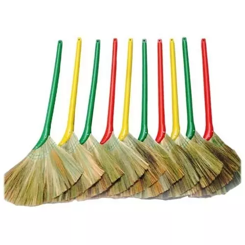 Natural Burma Grass Broom/ Grass Broom/ Soft Straw Broom
