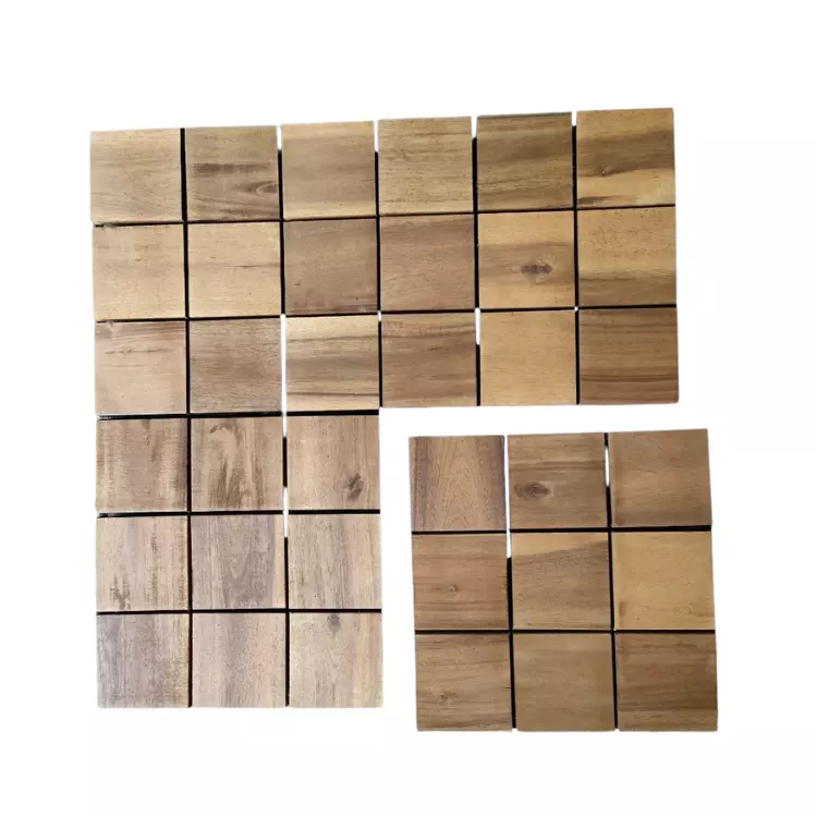 Acacia Wood Decking Tiles VietFOA High quality innovative for flooring and accessories services from manufacture in Vietnam