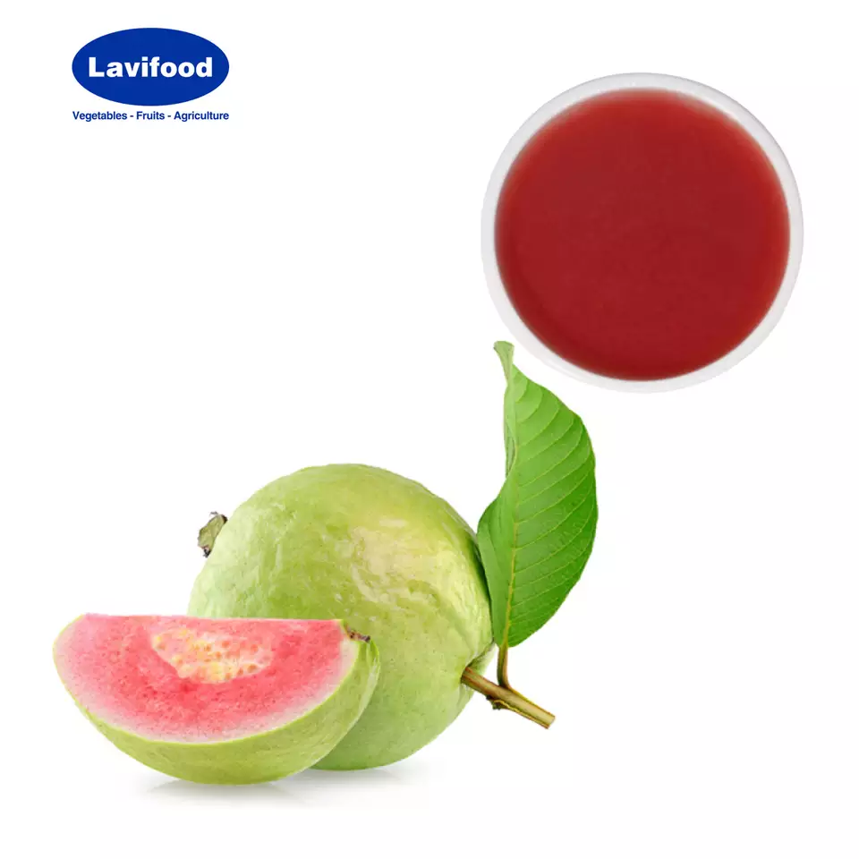 Factory Price Bulk Sale Fresh Guava Fruit Puree Guava Concentrate With 500g/1kg/10kg Per Bag Packaging