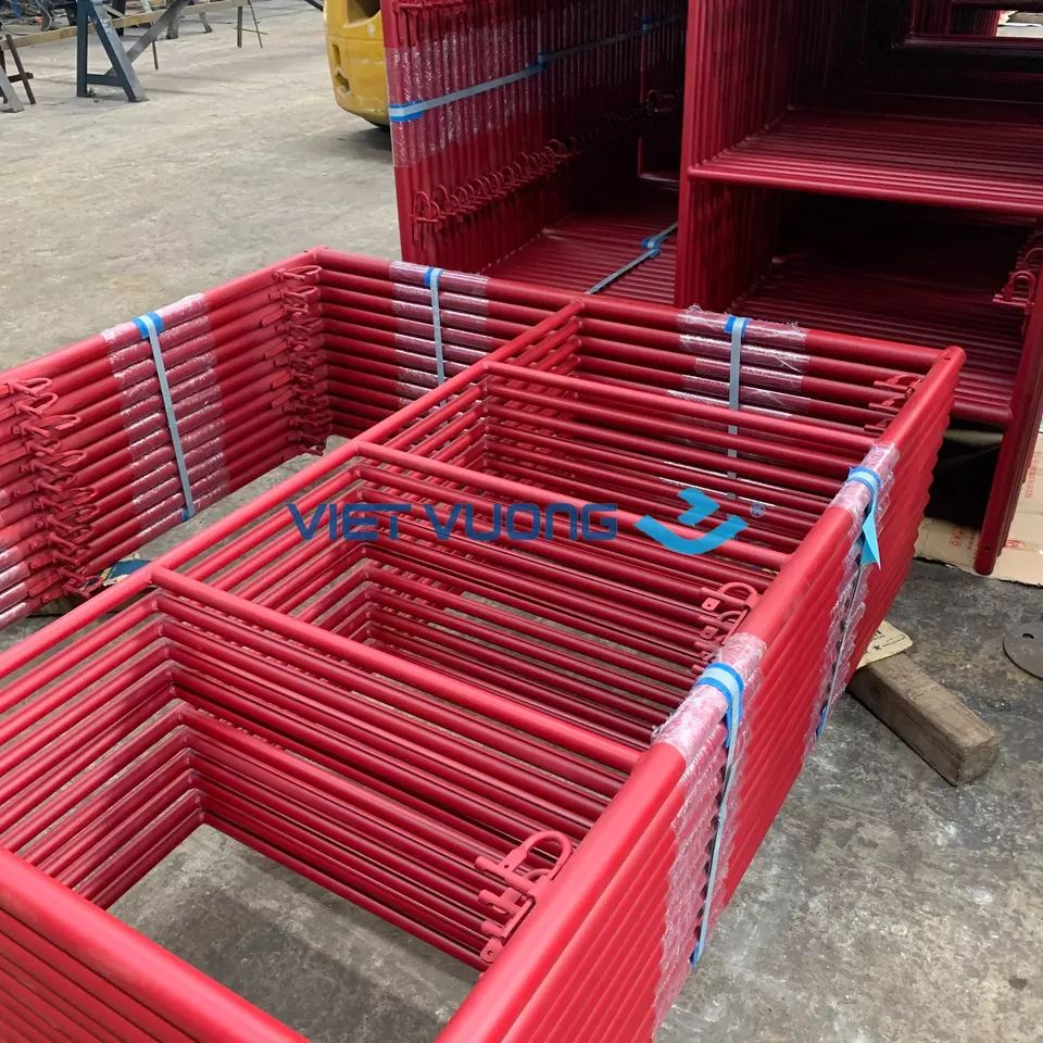 High Standard Powder Coating Stable Scaffolding Frame System H Frame - Scaffolding SS400 Steel 2 Years Made in View Nam for Sale