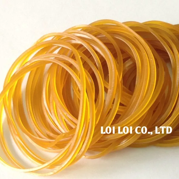 Customized Elastik Natural Rubber bands - Factory supply heat resistant custom made rubber band for money and stationery