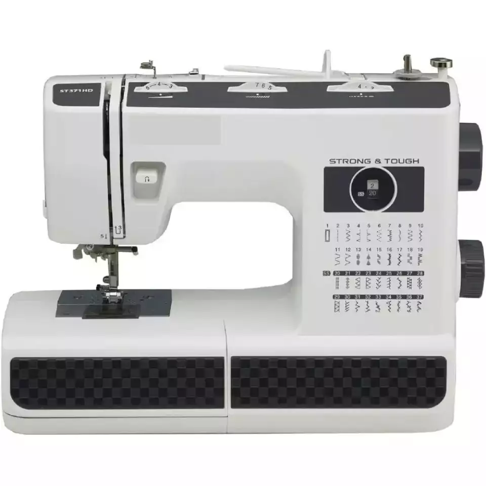 HOT CHOICE ST371HD Sewing Machine Strong Tough 37 Built in Stitches Free Arm Option 6 Included Feet
