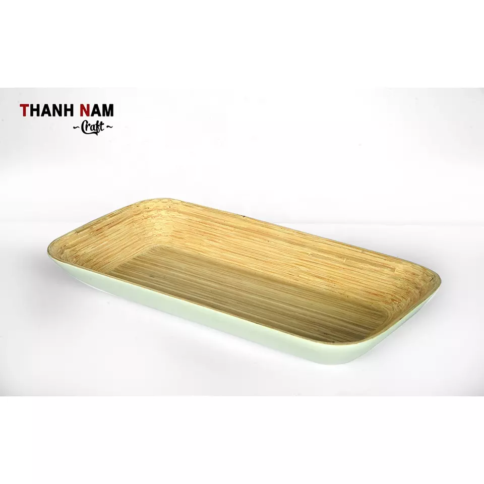 High quality rectangle bamboo food serving tray cheapest 2020 eco-friendly