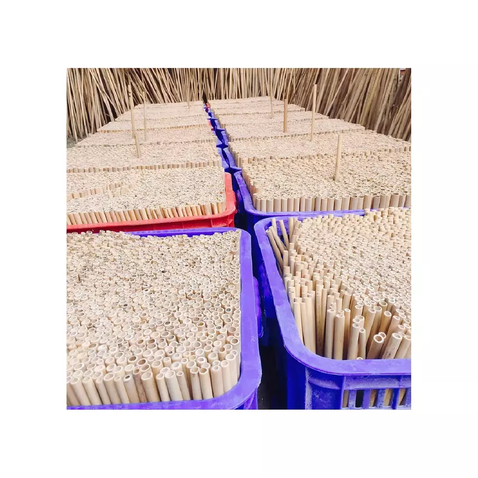 Organic And Reusable Material Made In Viet Nam Eco Friendly 100% Natural Wooden Drinking Bamboo Straw