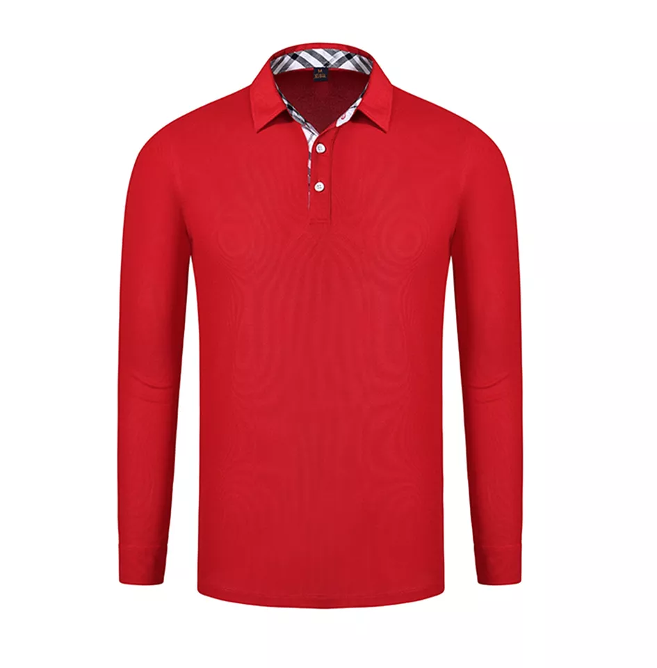 Manufacture Direct Sale Men's Polo Shirts Long Sleeve Polo Shirts Customized Logo Contact Us for Best Price