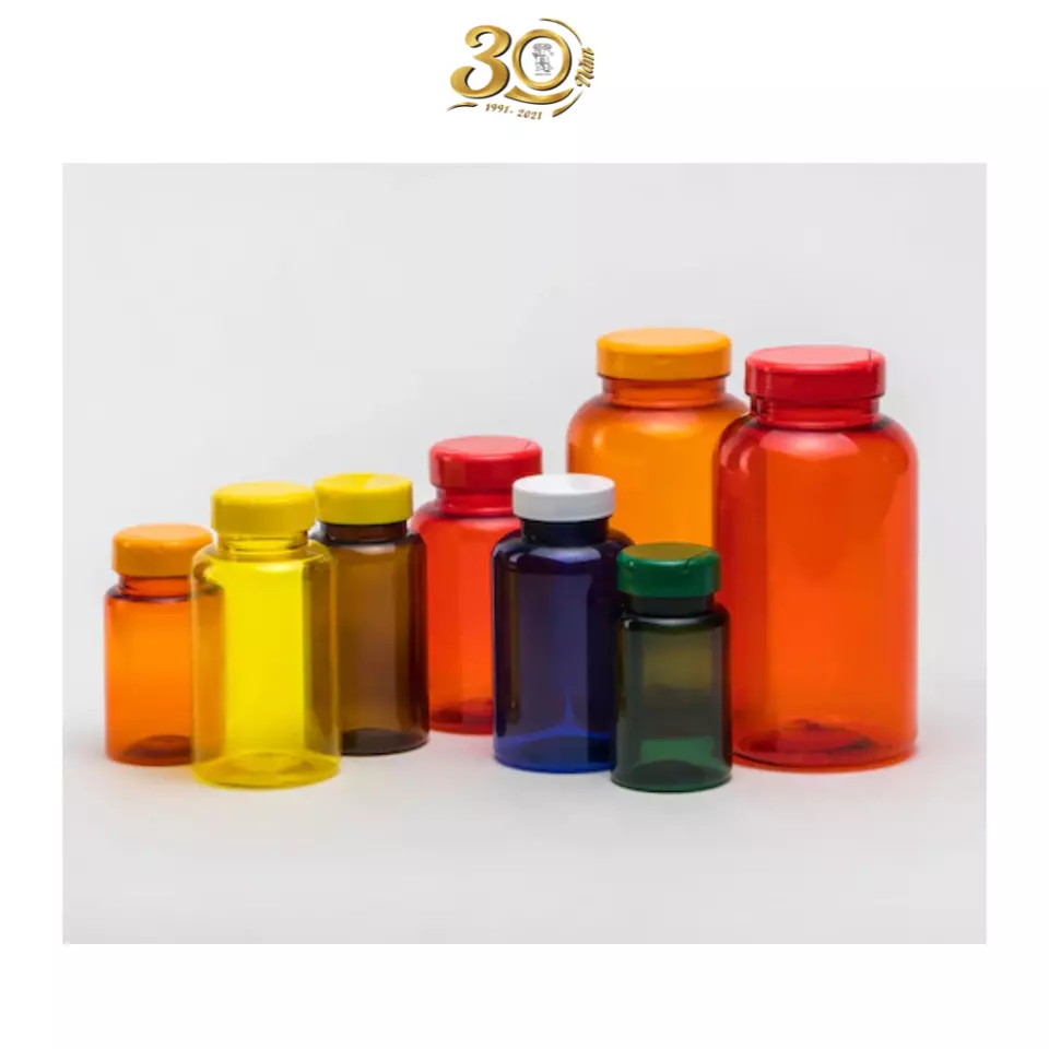 Customized High quality PET Medicine Plastic Pharmaceutical Pill Bottles with Screw Cap Tablet Container at Factory price