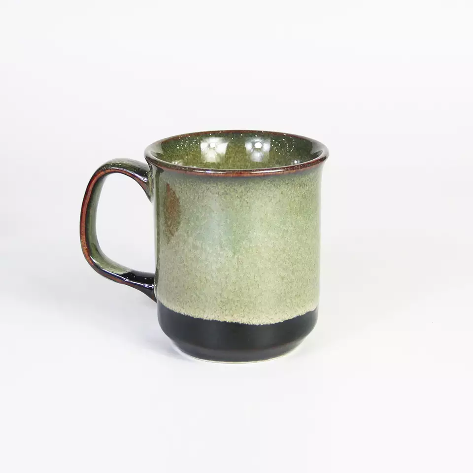Plain Mugs Ceramic Moss Tea & coffee Mug with handle 8.5x9.5 cm >= 1000 pieces