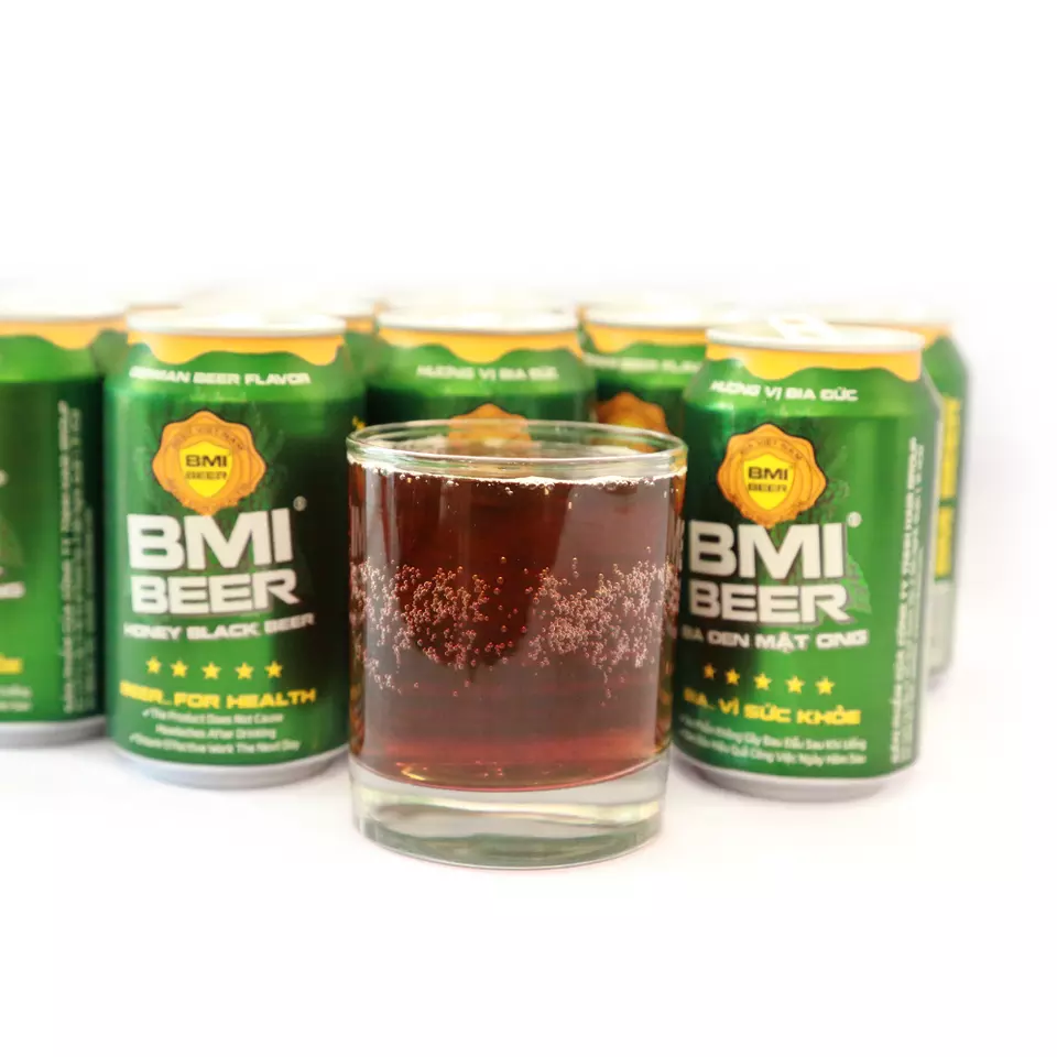 BMI Beer - Honey Black Beer Beverage High Quality Customized Tin Alcoholic Drinks