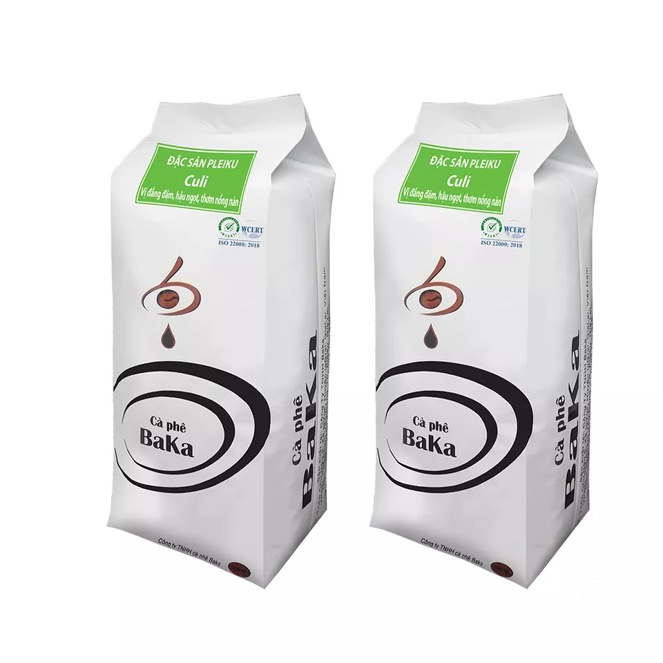 Organic Roasted Culi coffee beans (Robusta mix Arabica Moka) High quality packaging and ready to ship