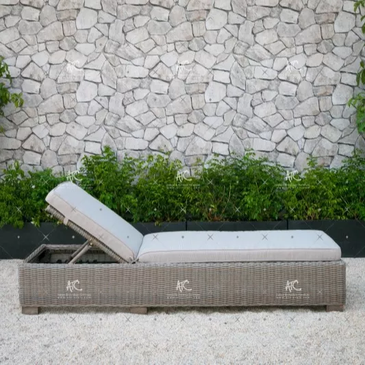 ALAND COLLECTION - New design PE Wicker rattan outdoor double daybed