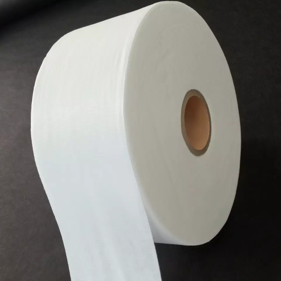 OEM Rayon Viscose Polyester Cotton White Spunlace Nonwoven Parallel Embossed From Vietnam Wholesaler