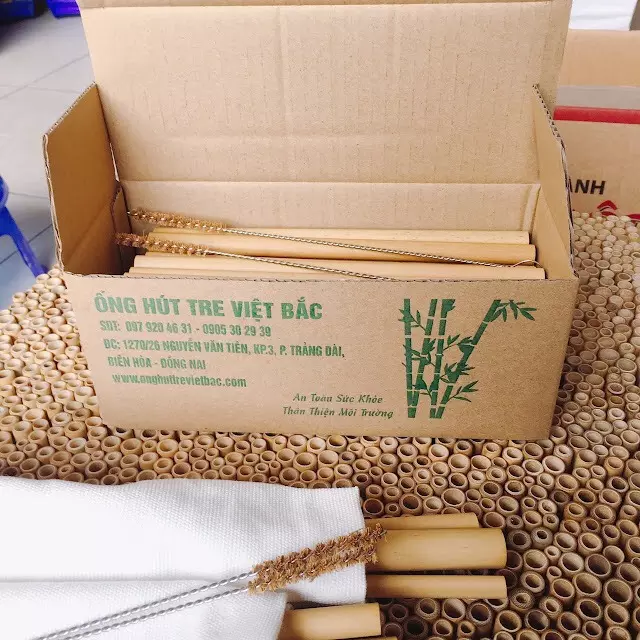Organic Drinking 100% Natural Material Wooden Bamboo High Quality E-Co Friendly Straw For Food & Beverage Manufacture Vietnam