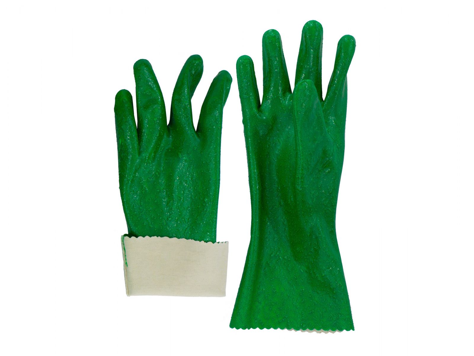 Fabric gloves are 100% cotton covered with NBR rubber