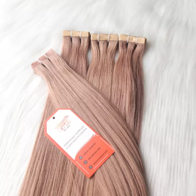 Top Quality Wholesale Tape In Human Hair Extensions Color #12C Cuticle Aligned Hair Raw Vietnamese Hair