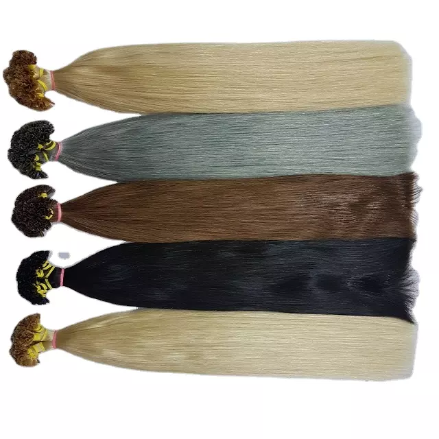 Wholesale 100% Full Cuticle Double Drawn Vietnam raw Human Hair Keratin I Tip Hair Extensions