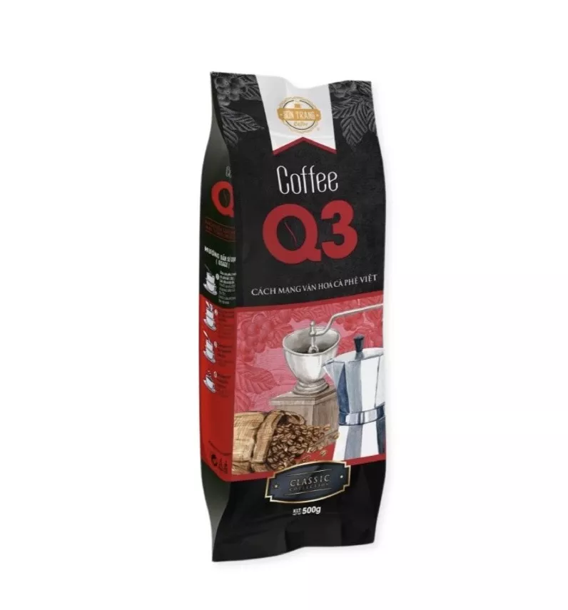 Q3- Wholesale good price Roasted ground/beans Coffee Culi(90%) & Arabica(10%) from Viet Nam 500gram