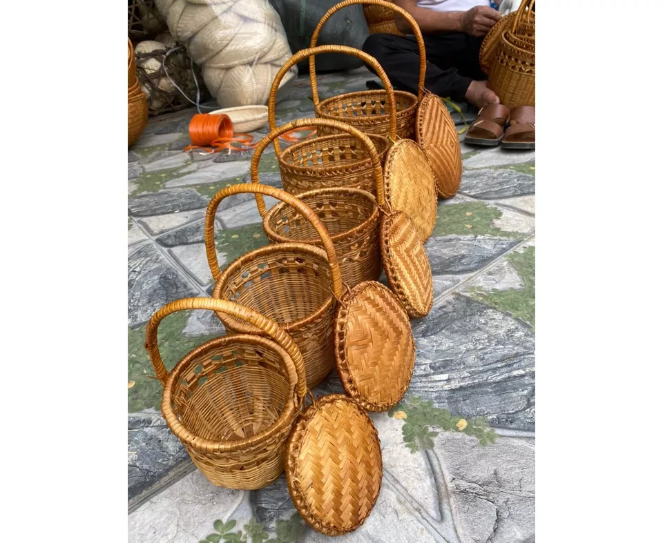Storage Basket Wicker Basket Fruit Basket Storage With Handles High Quality Best Price Wholesale Suppliers