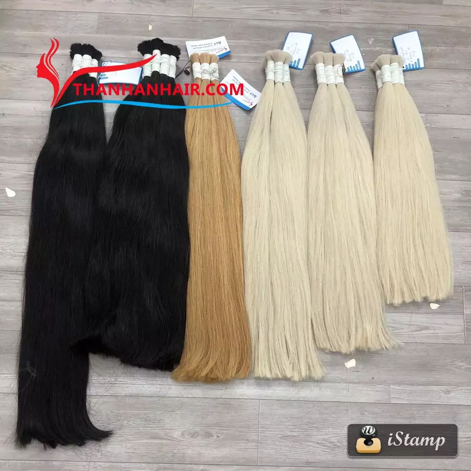 hot trending !!! best selling!!! colored hair bundles 100% human hair Vietnam hair factory