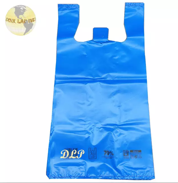 T-shirt HDPE Recycle Bag High Quality Manufacturing Vietnam Exported to EU