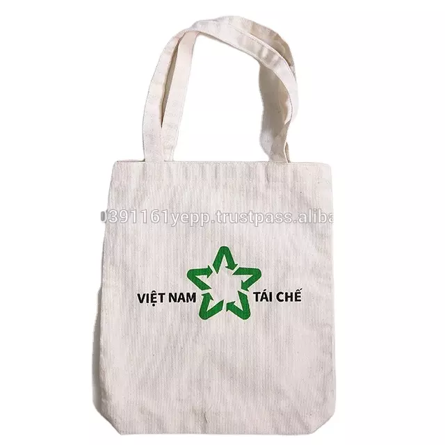 Adorable Canvas Cotton Shopping tote Bag Made in VietNam