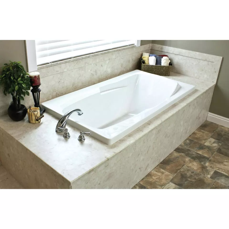 Bathtub TLS-1780T Function Soaking Drain Location Corner White Color Project Solution Capability