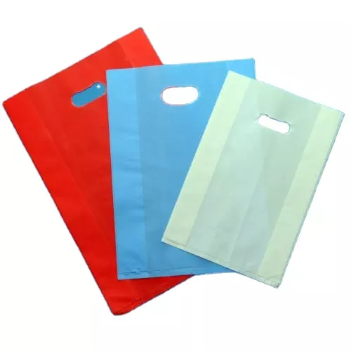 Grip bag Plastic shopping bag with hole die cut Side seal handle bag