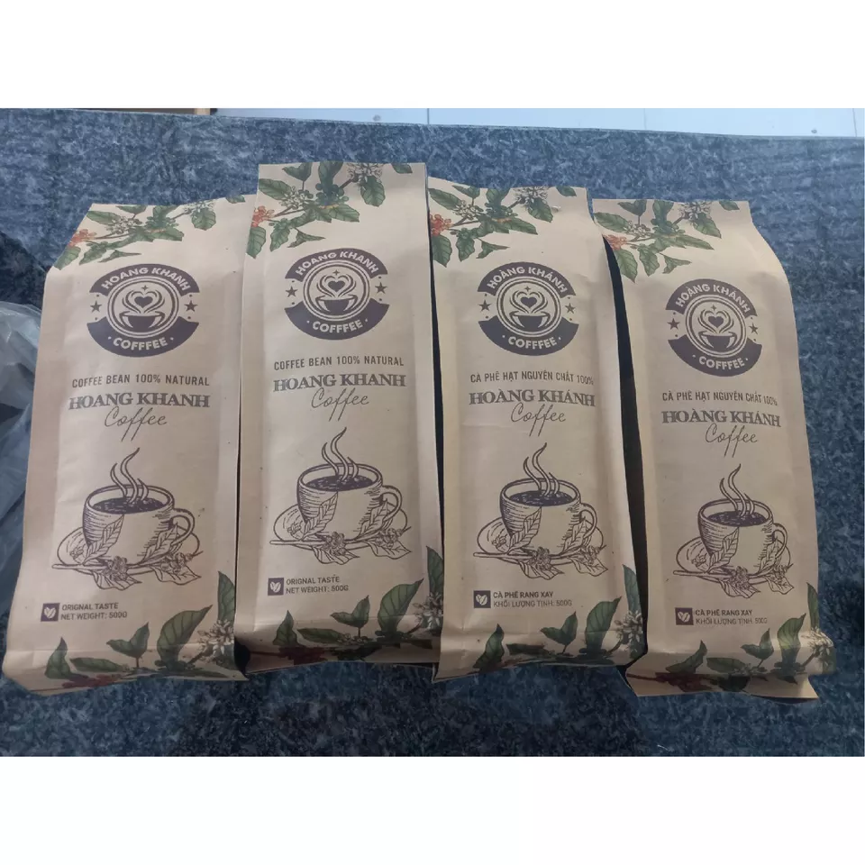 Hoang Khanh Coffee Robusta Coffee 500gr - Organic Coffee Best Products High Quality Raw Beans