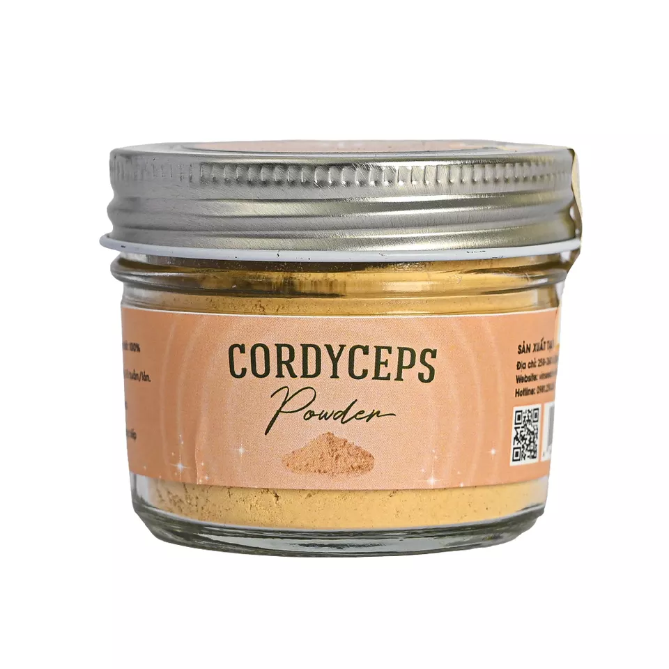 Cordyceps Militaris Fruiting Body Powder Hot Deal Face Wash Powder Food ISO 22000 2018 HPLC Test Glass Plastic Container