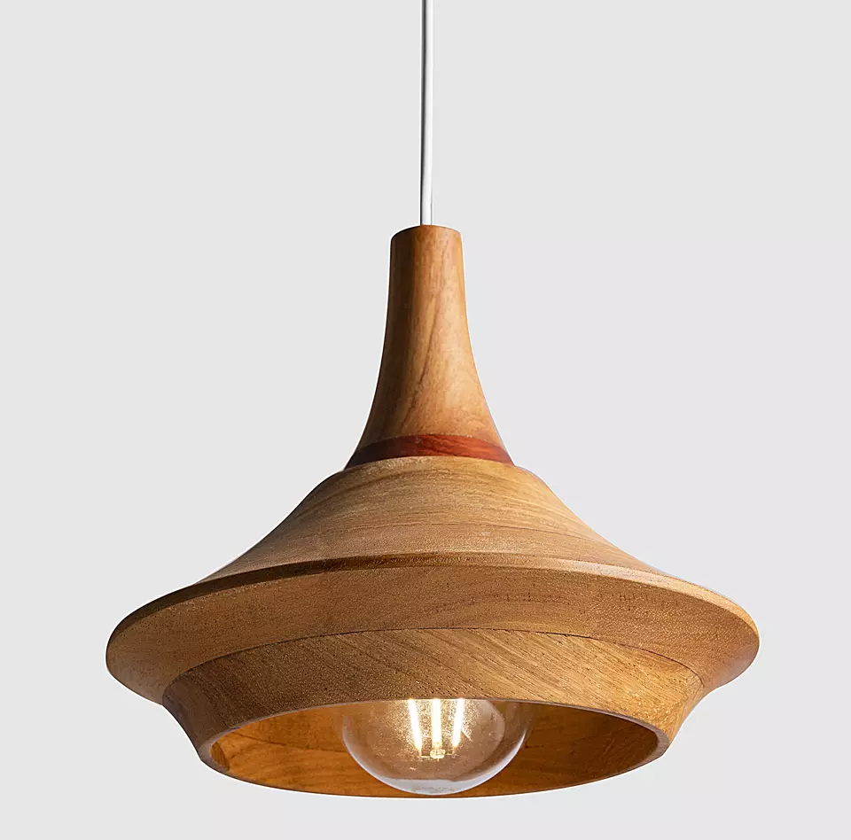 lamp decor - Luxury classic pendant lamp - indoor hotels, home - Natural wood, meticulously finished - LP-PA09B