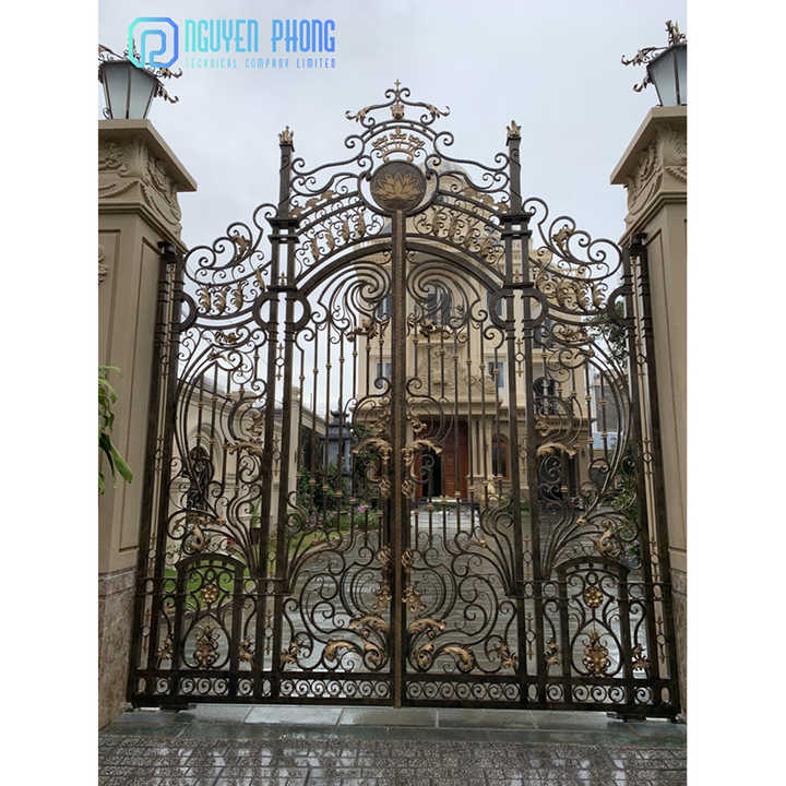 Excellent Quality OEM Custom New Models Wrought Iron Main Entrance Gates Design