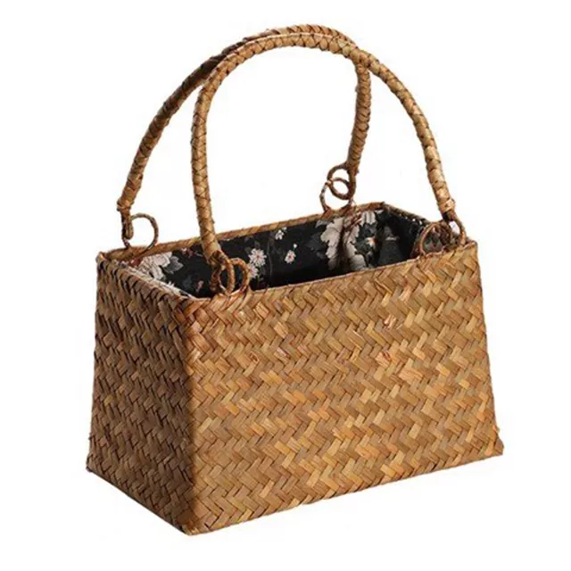 Fashionable Rattan Woven Sedge Handbag Fashion Classic Cheap Price Low MOQ Hot Selling Brand Wholesaler From Vienam