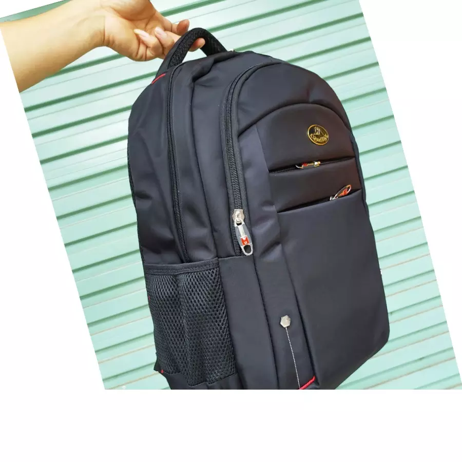Customized Zipper Computer Interlayer Soft Handle Softback Waterproof Polyester Linen Unisex Backpack