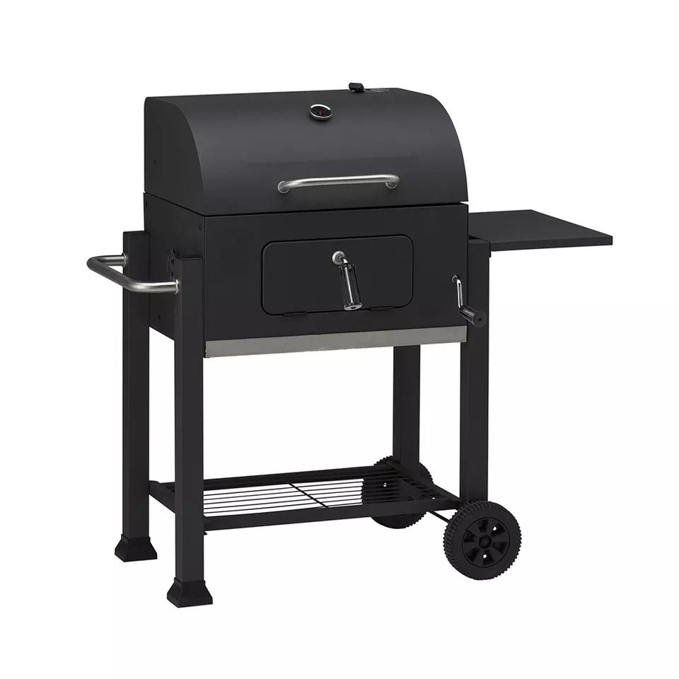 Good Quality Grill Chef Charcoal Cart Folding Charcoal Grill BBQ Picnic Outdoor 3 Burner Gas with Barrel Smoke Barbecue