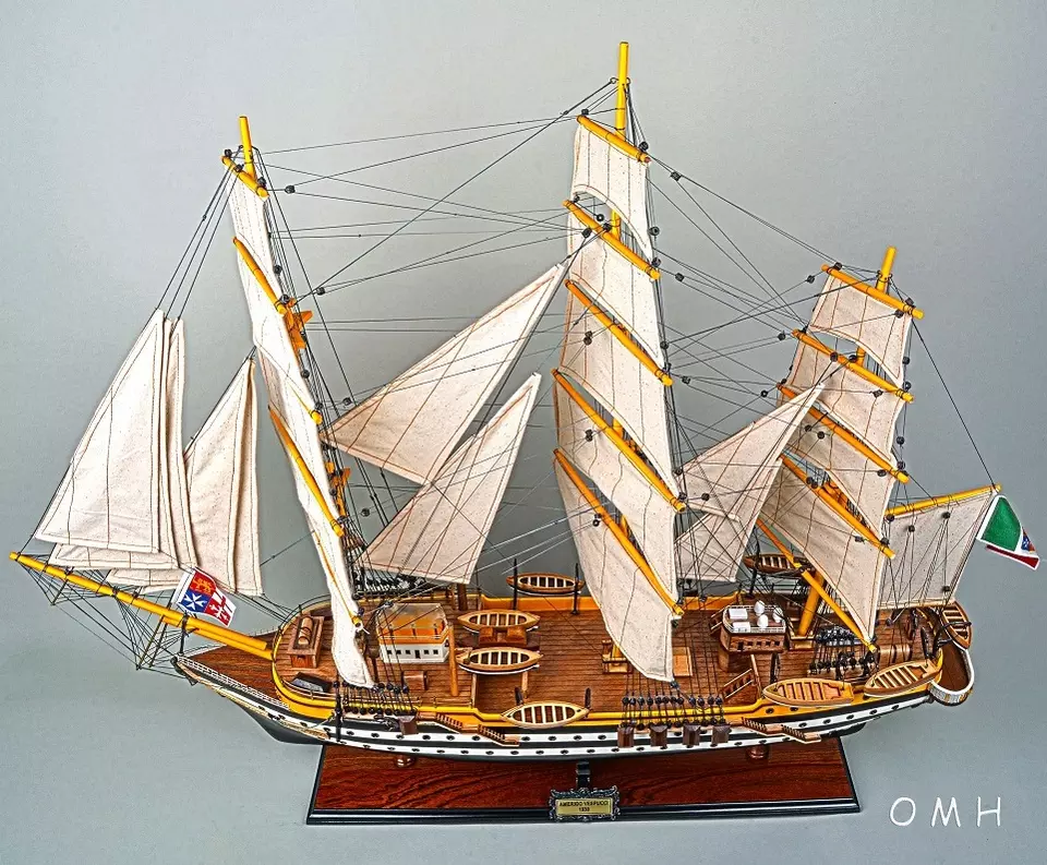 Wooden handicraft Amerigo Vespucci CPF Length 80cm ship model nautical decor for home decoration