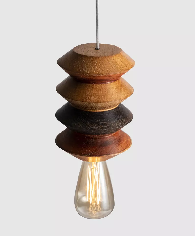 lamps home decor - Fun design for lively space - wooden lamp made in Vietnam - LA-PA19