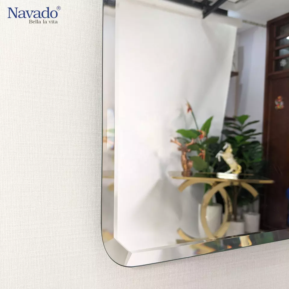Luxury Design Factory Direct Wholesale 8-layer Silver Coated Glass Handmade Decoration Mirror Square Wall