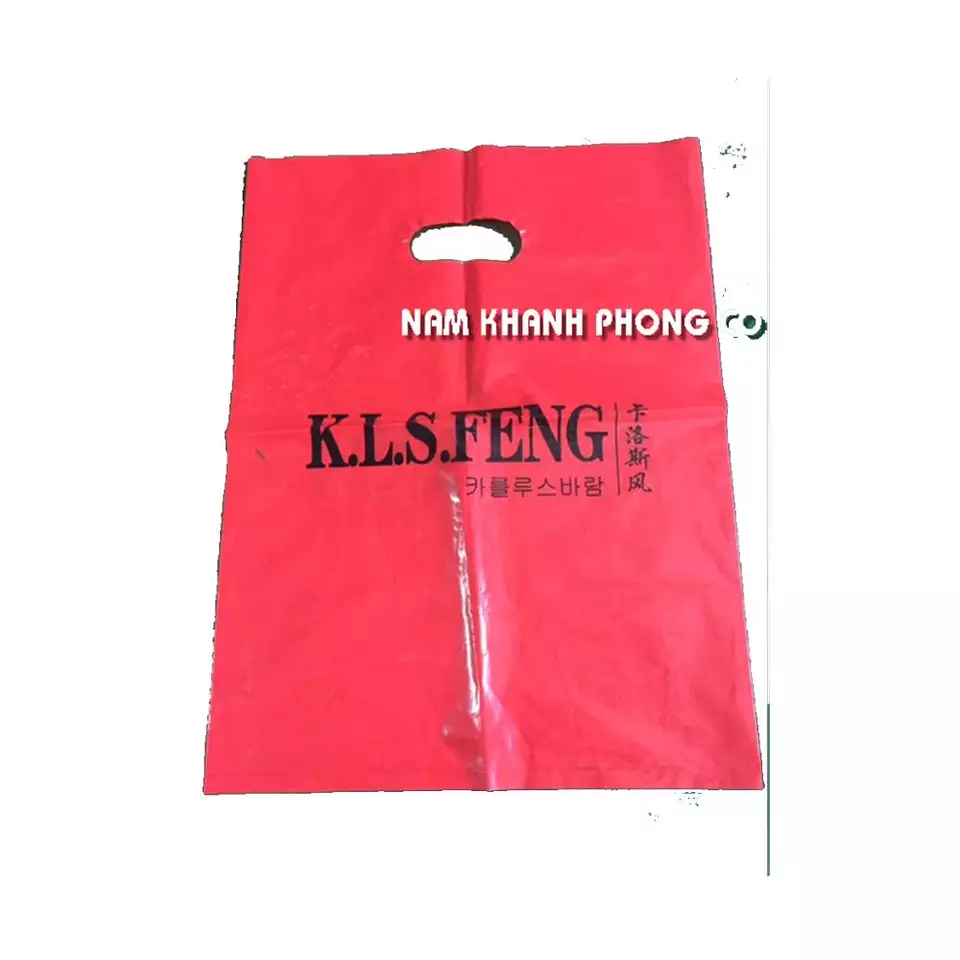 Punch out Die cut plastic bag for wholesale, shopping