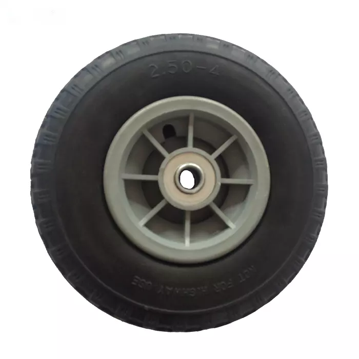 High resistant Innovative Endurable Tire Wheels Steel Rubber PU Foam Wheel For Wheelbarrows 2.50-4-1