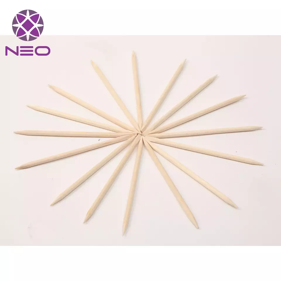 Custom Wooden Cuticle Pusher And Nail Cleaner Manicure Care Tools With Double Heads Can Be Used For Salon, Spa And Home