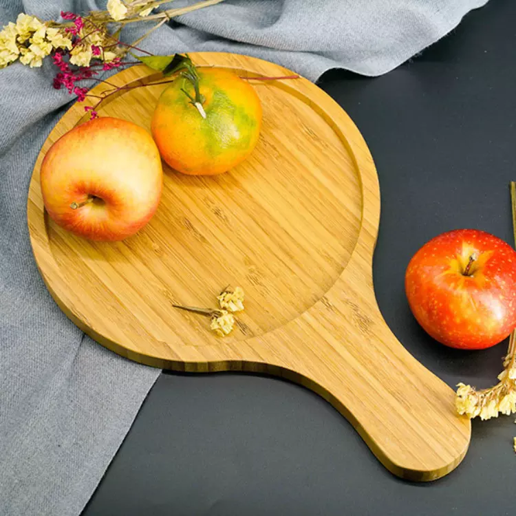 Viet FOA Bamboo Round Plates Bamboo Tray Serving Tray Fruit Platters Party Dinner Plates Sour Candy Tray Vietnam Manufacturer