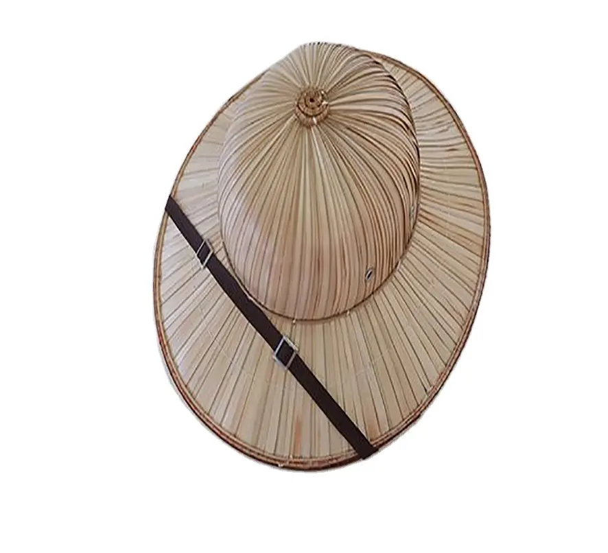 straw safari pith helmets hat in vietnam made by hoang long handicraft