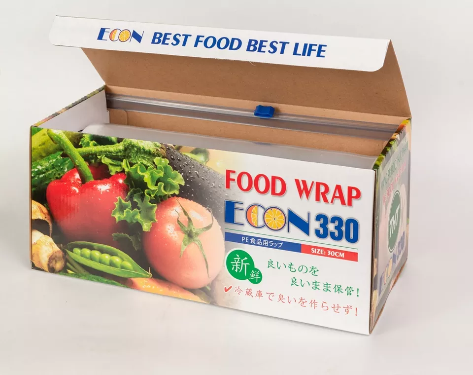 Good Stretch Household Plastic PE Cling Film ECON330 Fresh Wrap For Food Storage