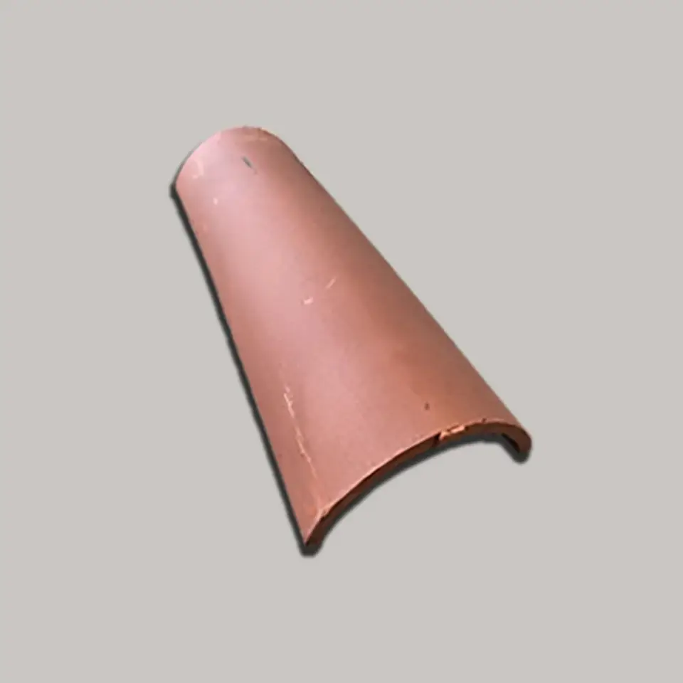 Hai Long barrel roofing tiles half round clay tile roof handmade for Mansion, Resort - Made in Vietnam