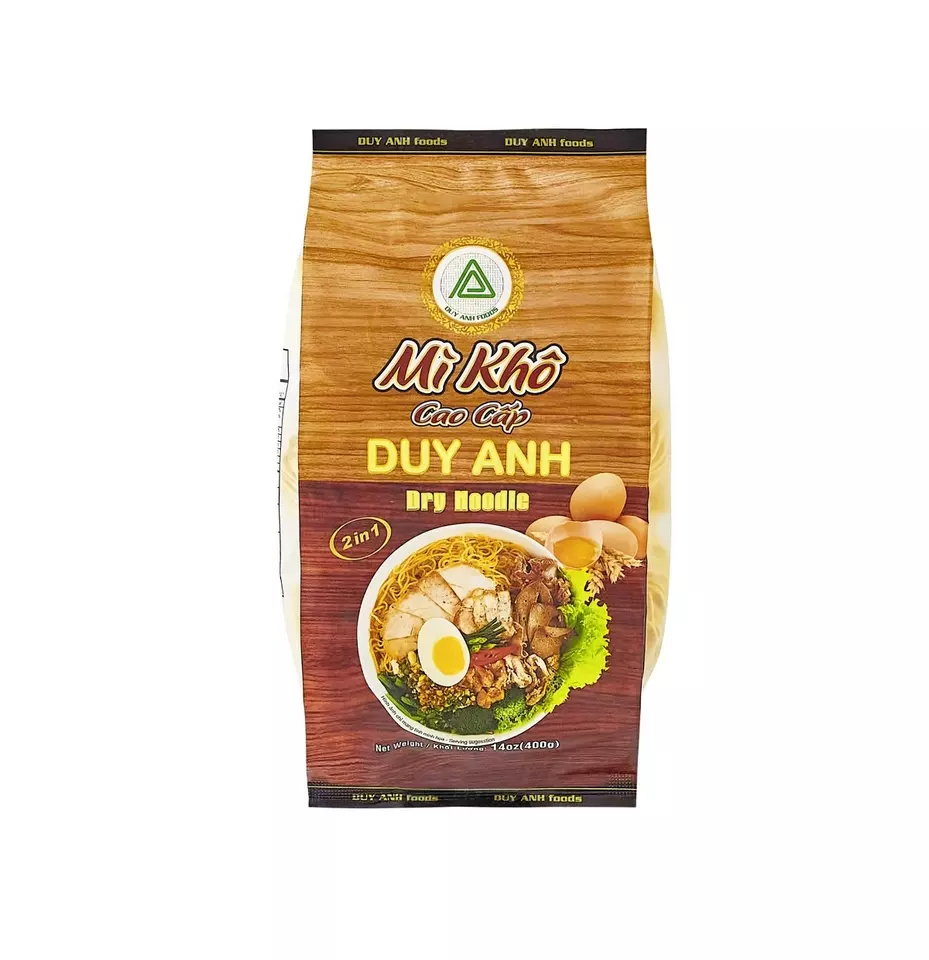 Wholesale Egg Noodles with bag package 400g from Vietnam in bulk hot pot spicy flavor cheap instant noodle