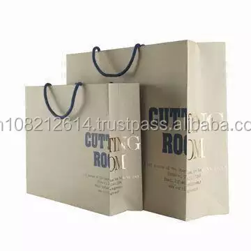 paper bag; paper bag with gold hot stamp