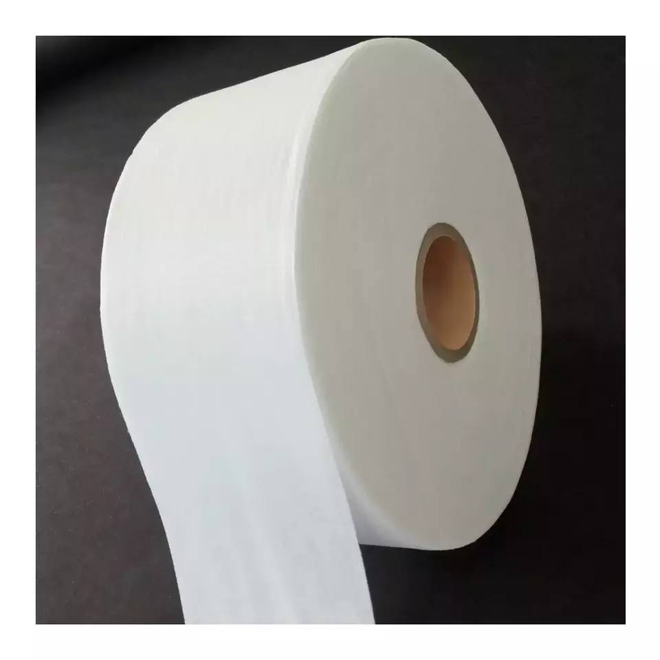 Highly Water Absorbent White Spunlace Nonwoven Parallel Embossed Rayon Viscose Polyester Cotton From Vietnam