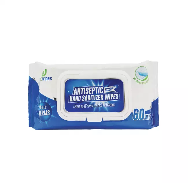 ANTISEPTIC HAND SANITIZER WIPES 60 SHEETS disinfecting cleaning wipes hand and surface sanitizing wipes for sale